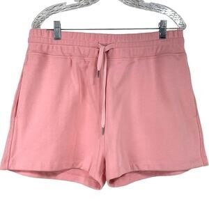 La Ligne NWT Super Shorts Light Pink Women's Size XL 100% Cotton Elastic Waist